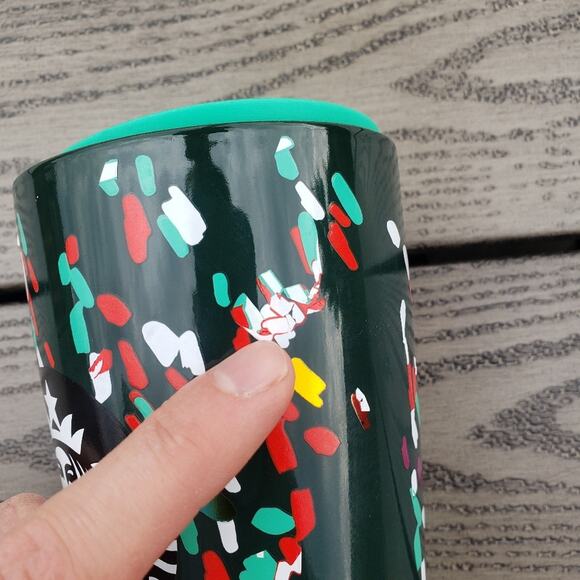 Starbucks 2019 Holiday Ceramic Confetti Tumbler - Picture 4 of 6